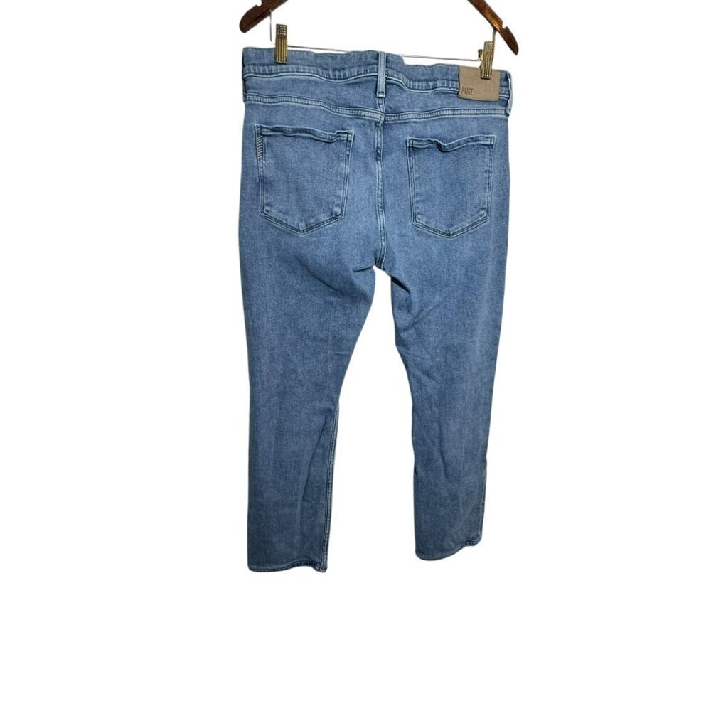 Paige Federal Slim Fit Jeans Men's 33 x 26 Stretch Closure 5 Pocket Denim - Picture 5 of 9